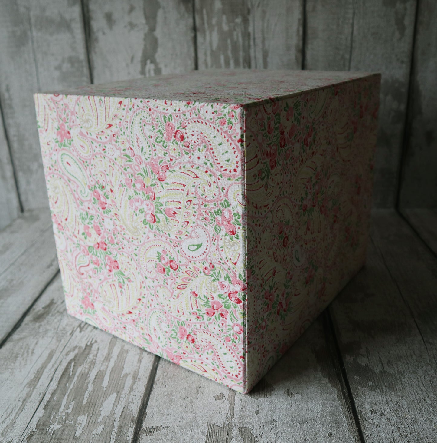 Library Cabinet - Vintage Eiderdown Fabric Covered Chest of Drawers