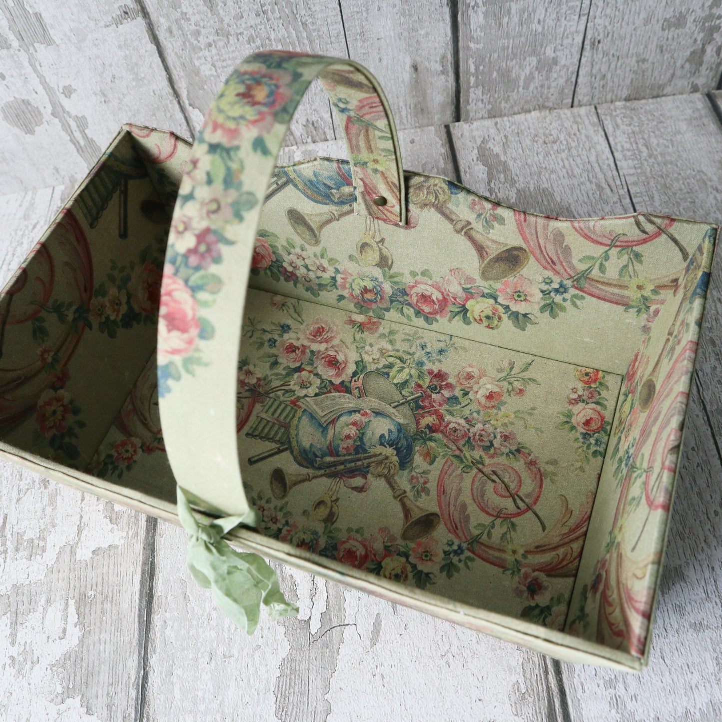 Fabric Covered Trug / Basket Cartonnage