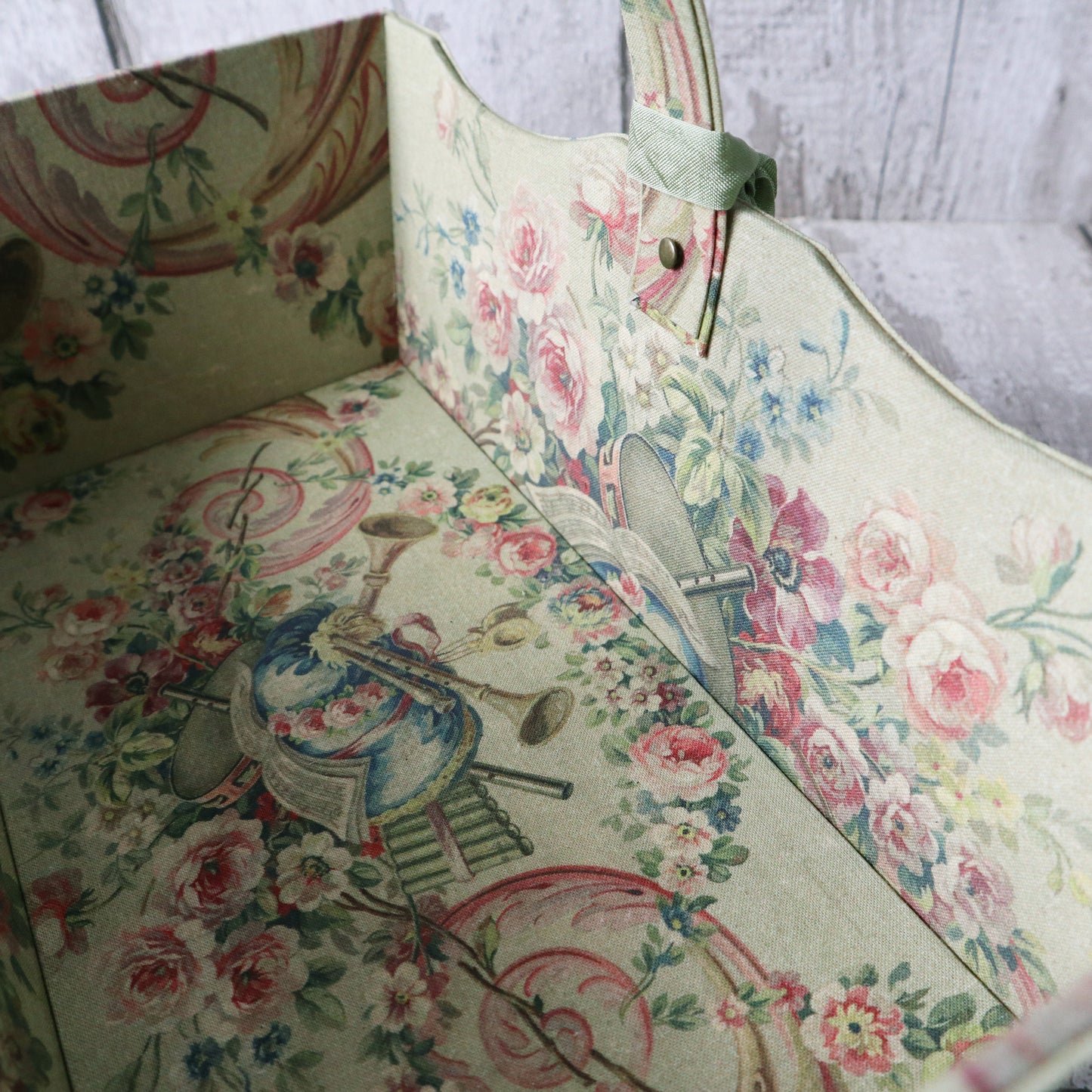 Fabric Covered Trug / Basket Cartonnage