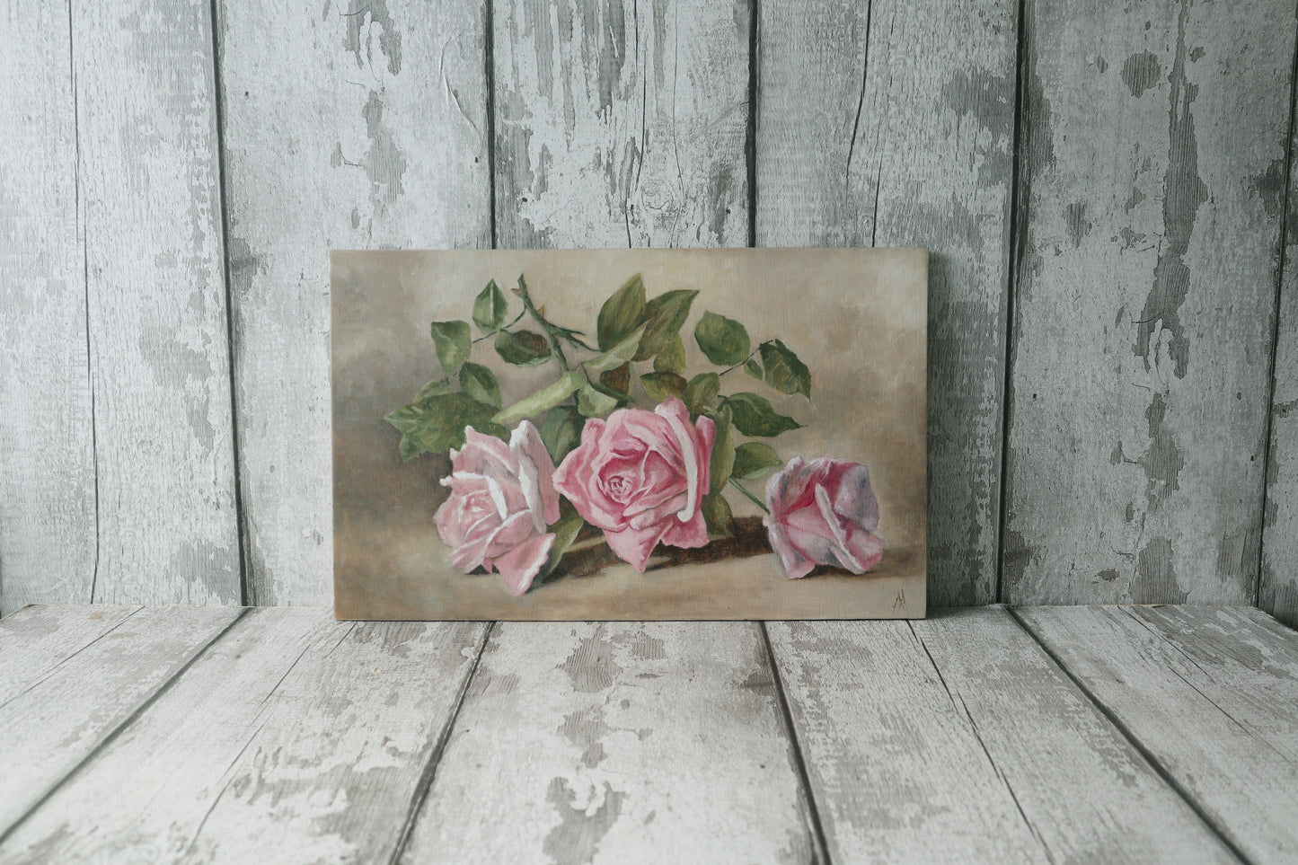 Original Oil Painting Still Life Roses