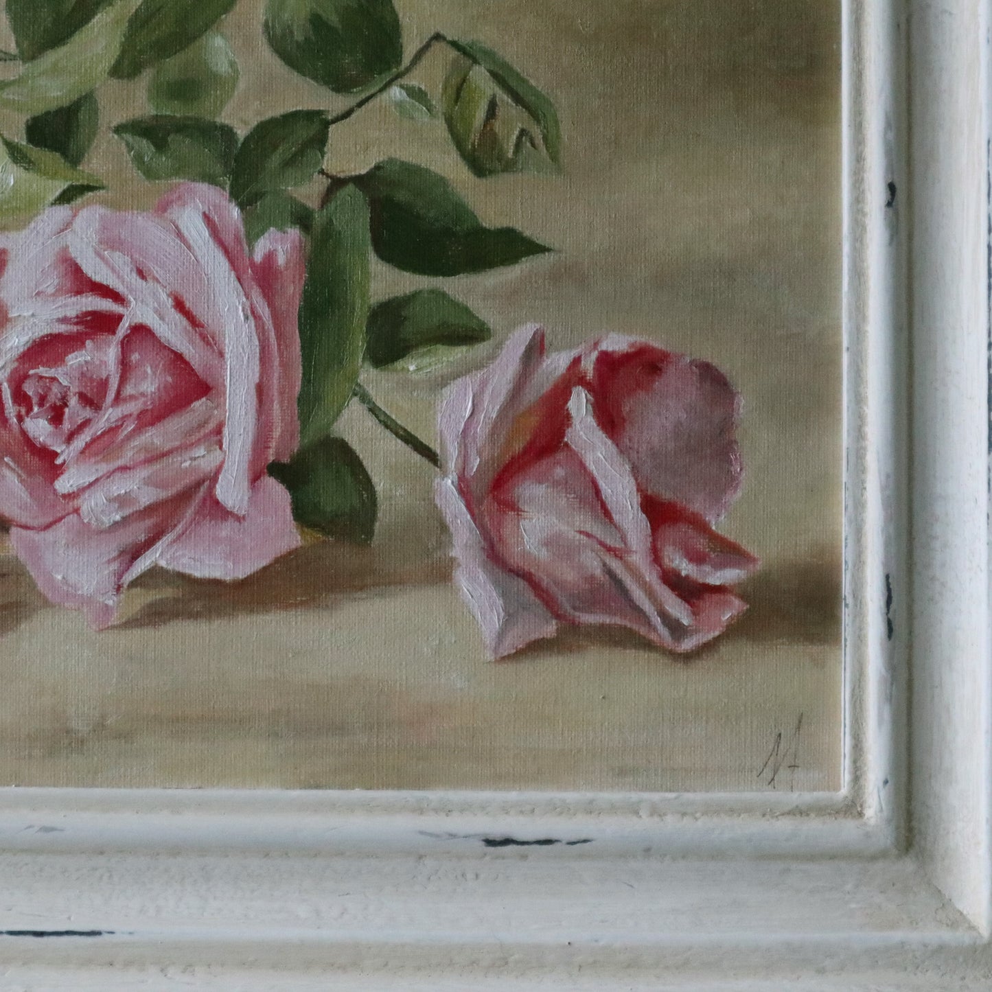 Original Oil Painting Still Life Roses