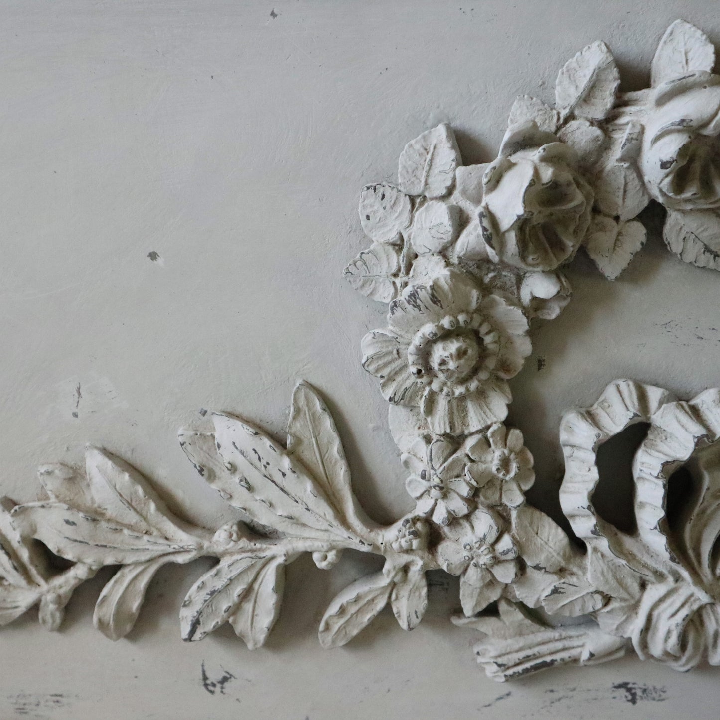 Reproduction French Floral Garland Pediment