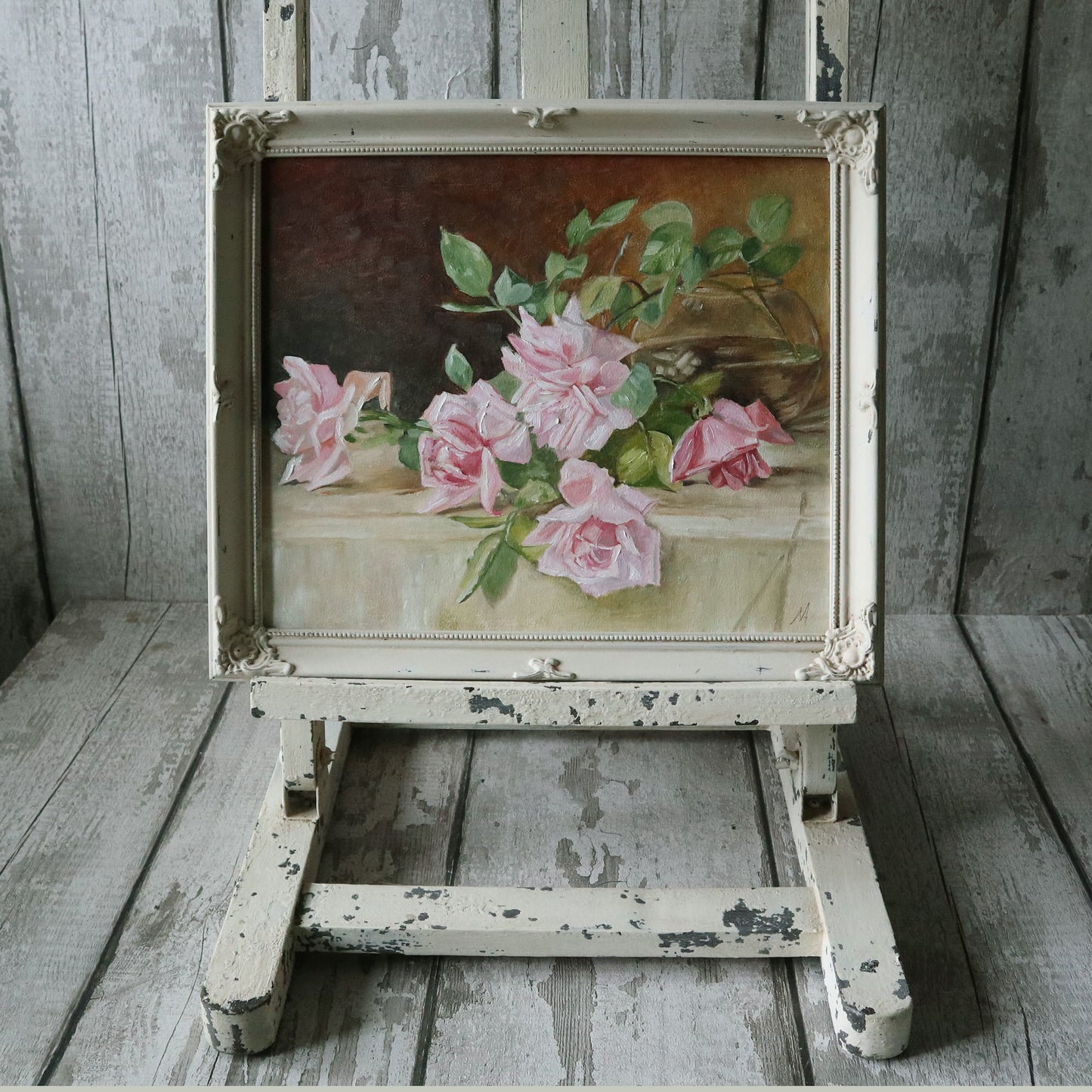 Original Oil Painting Still Life Roses