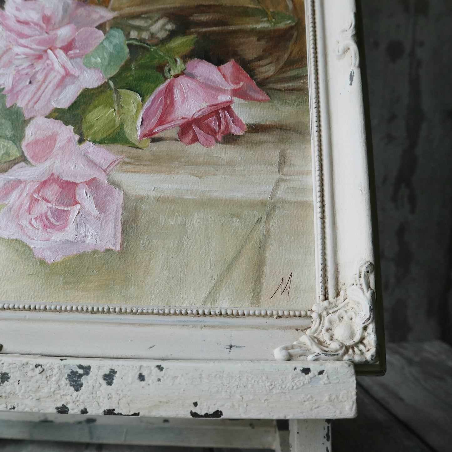 Original Oil Painting Still Life Roses